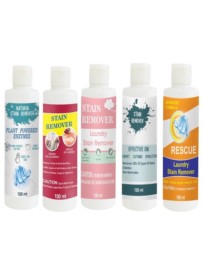 TOOVUS Stain Remover Combo Pack of Shirt, Red, Pink, Sky and Orange Stain Remover | Multi-Surface Cleaning Solution for Clothes, Fabrics, Upholstery (100 g Each) - Image 1